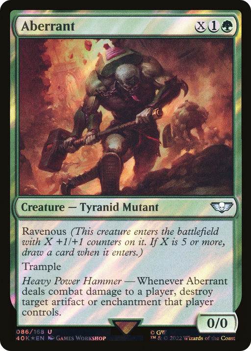 Aberrant (40K-86★) [Warhammer 40,000 Commander] Foil MTG Single Wizards of the Coast