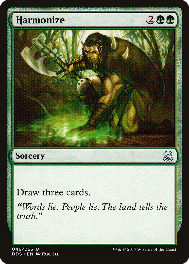 Harmonize (DDS-046) [Misc] Duel Decks: Mind vs. Might MTG Single Wizards of the Coast