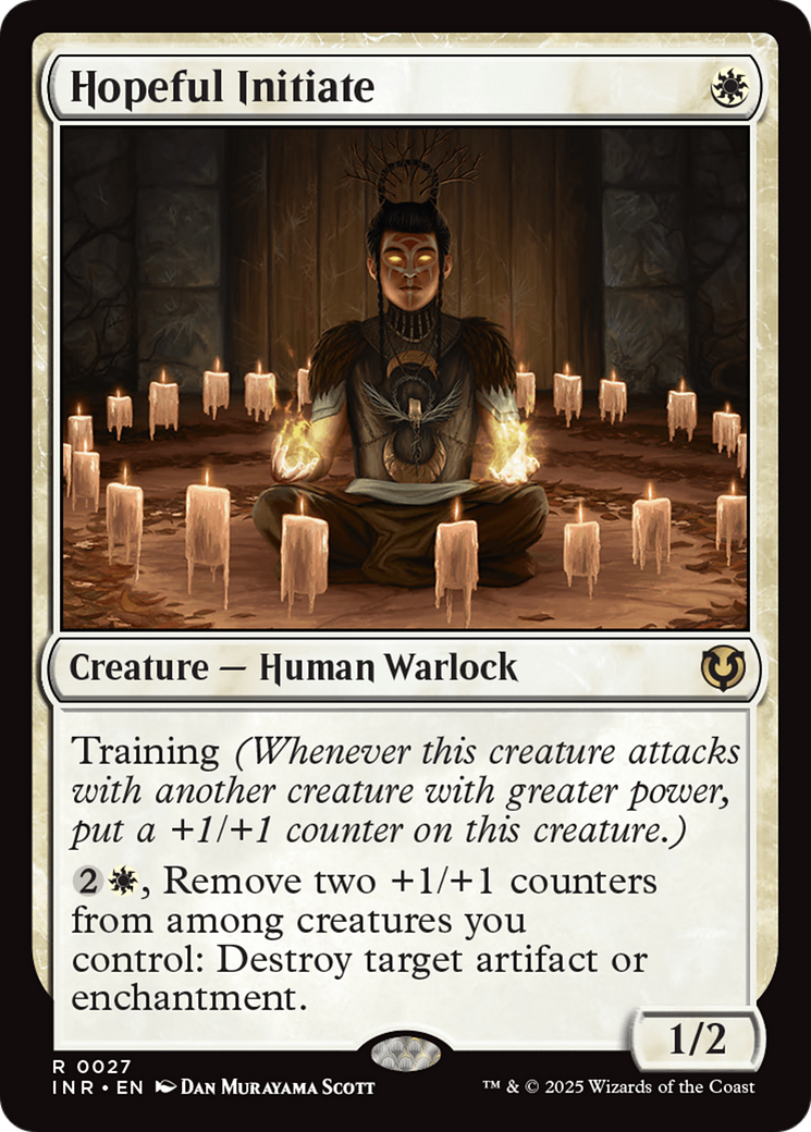 Hopeful Initiate (INR-027) [Innistrad Remastered] Foil MTG Single Wizards of the Coast