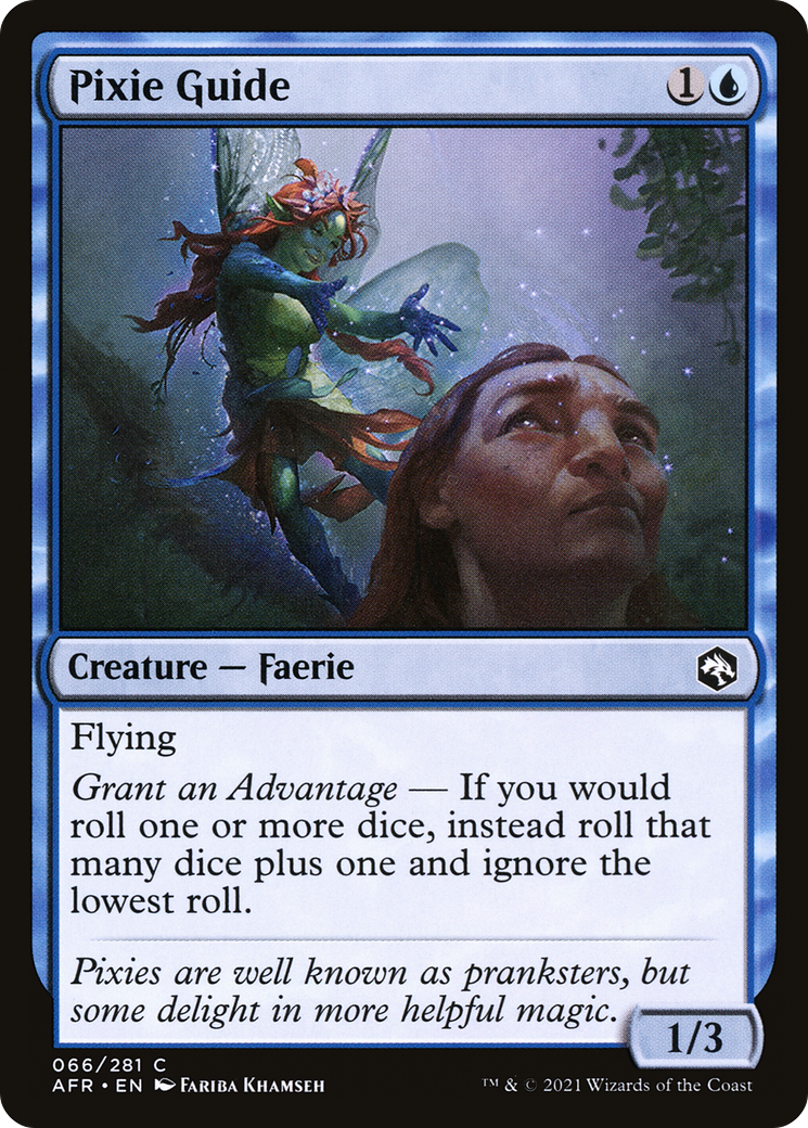 Pixie Guide (AFR-066) [Adventures in the Forgotten Realms] Foil MTG Single Wizards of the Coast