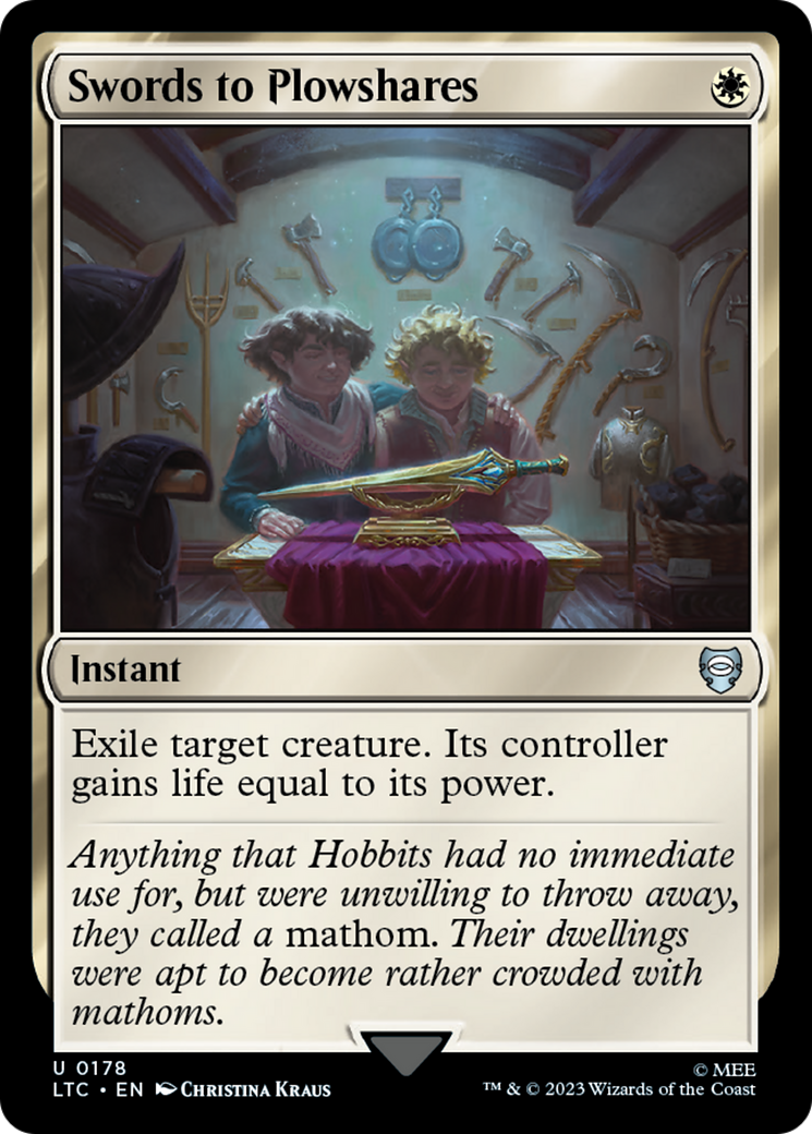 Swords to Plowshares (LTC-178) [Tales of Middle-earth Commander] MTG Single Wizards of the Coast