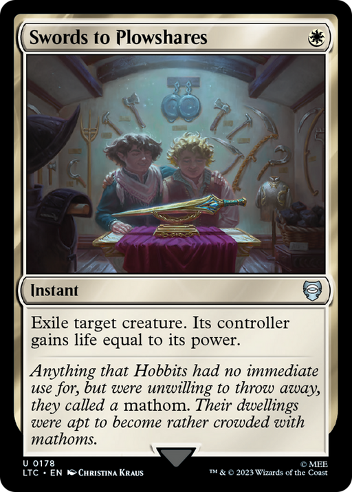 Swords to Plowshares (LTC-178) [Tales of Middle-earth Commander] MTG Single Wizards of the Coast