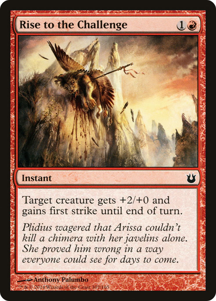 Rise to the Challenge (BNG-107) [Born of the Gods] MTG Single Wizards of the Coast