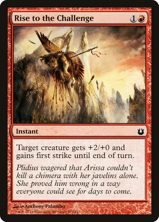 Rise to the Challenge (BNG-107) [Born of the Gods] MTG Single Wizards of the Coast