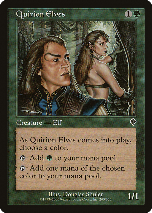 Quirion Elves (INV-203) [Invasion] Foil MTG Single Wizards of the Coast