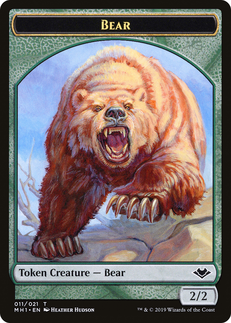Bear (TMH1-011) [Tokens] Modern Horizons Tokens Foil MTG Single Wizards of the Coast
