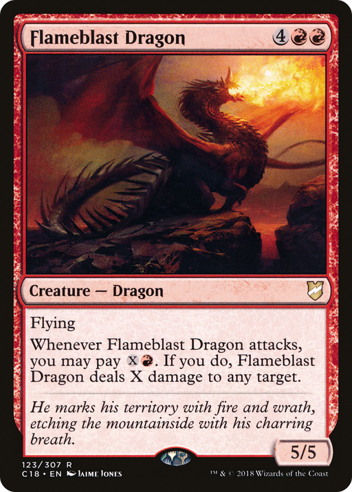 Flameblast Dragon (C18-123) [Commander 2018] MTG Single Wizards of the Coast