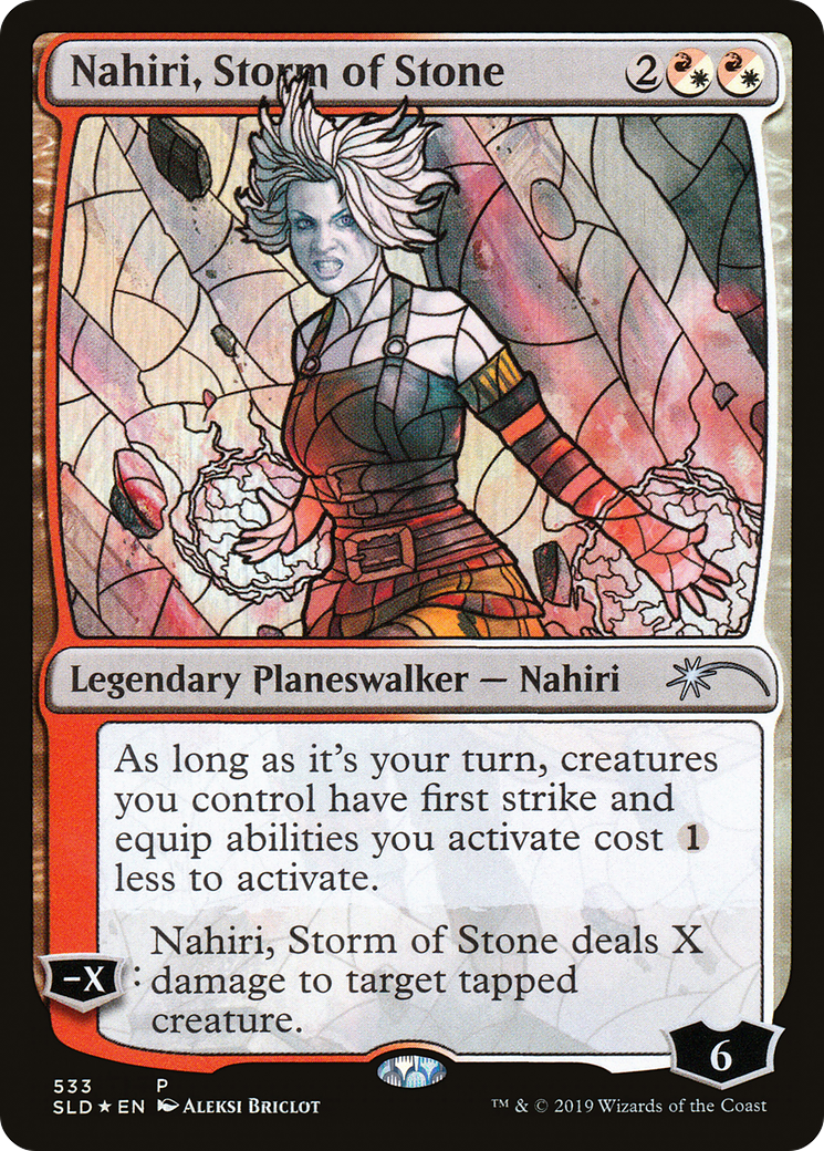Nahiri, Storm of Stone (Stained Glass) (SLD-533) [Secret Lair] Drop Foil MTG Single Wizards of the Coast