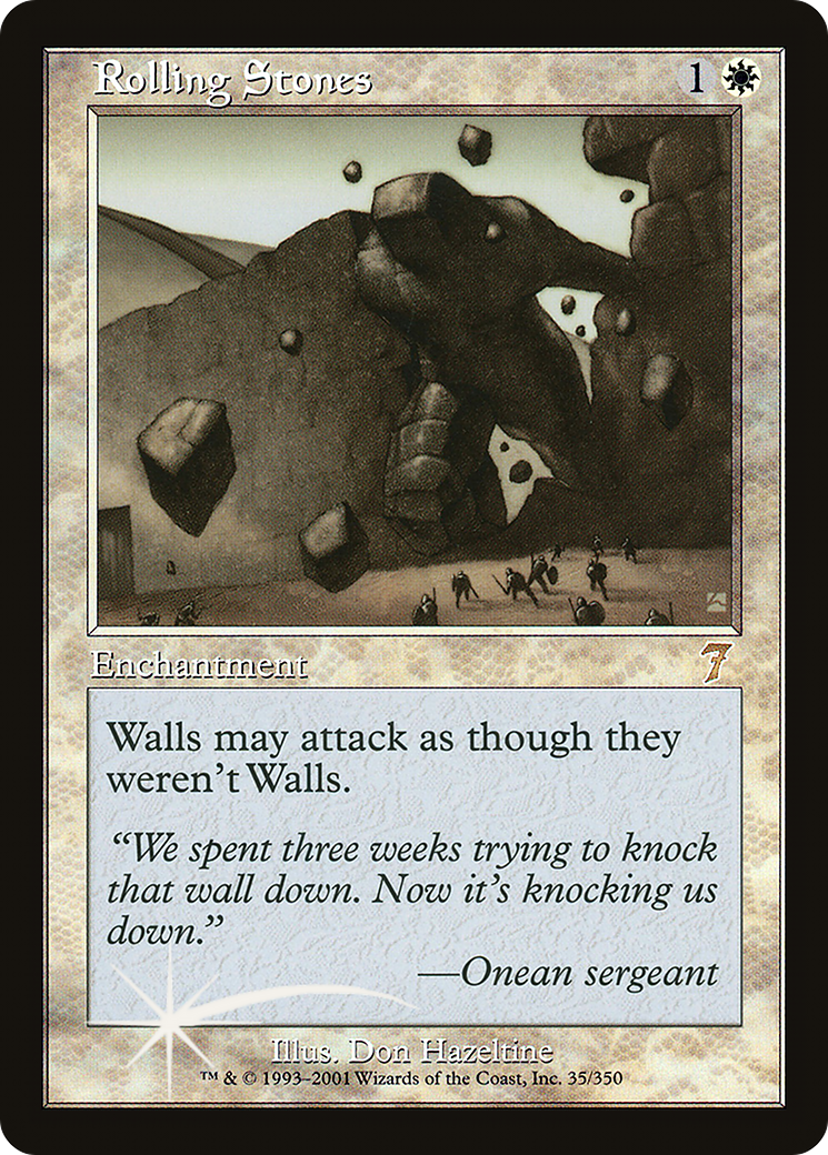Rolling Stones (7ED-35) [Seventh Edition] Foil MTG Single Wizards of the Coast