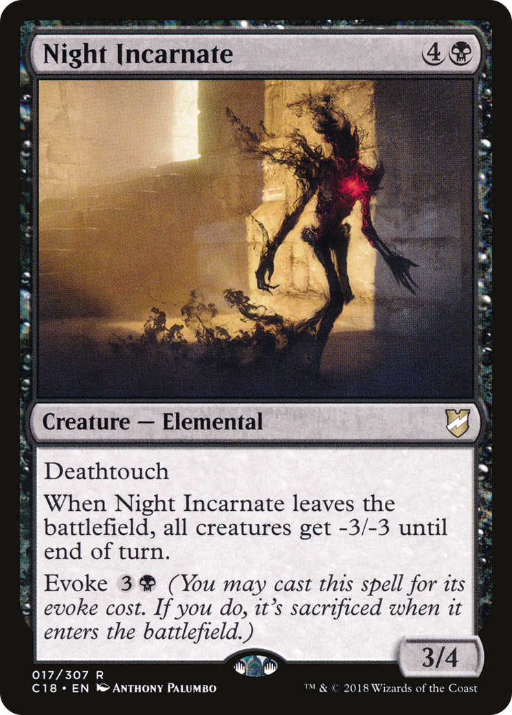 Night Incarnate (C18-017) [Commander 2018] MTG Single Wizards of the Coast