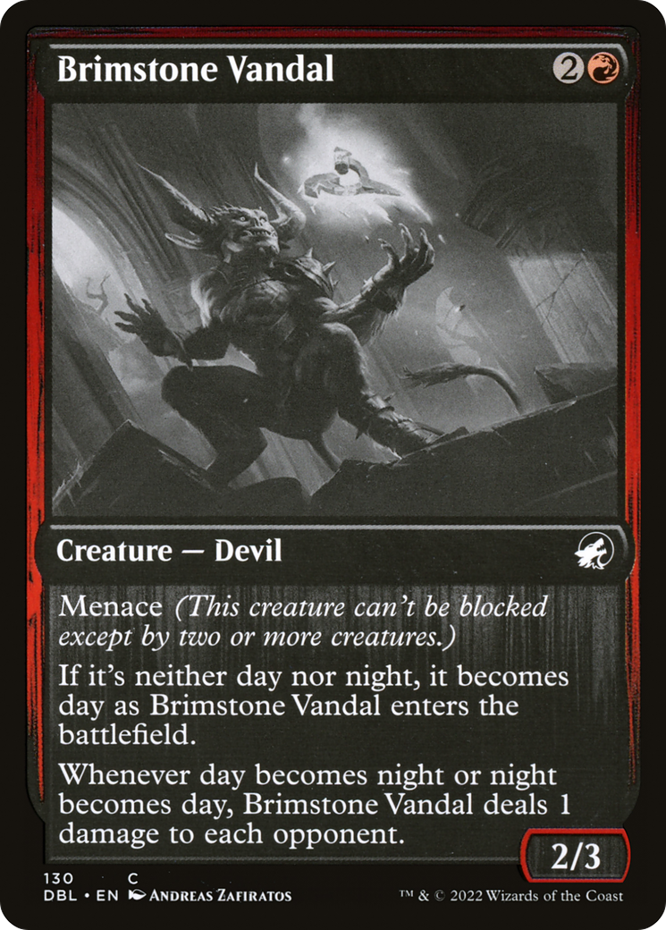 Brimstone Vandal (DBL-130) [Innistrad: Double Feature] Foil MTG Single Wizards of the Coast