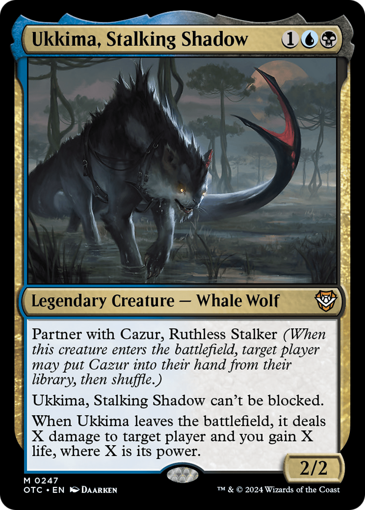 Ukkima, Stalking Shadow (OTC-247) [Outlaws of Thunder Junction Commander] MTG Single Wizards of the Coast