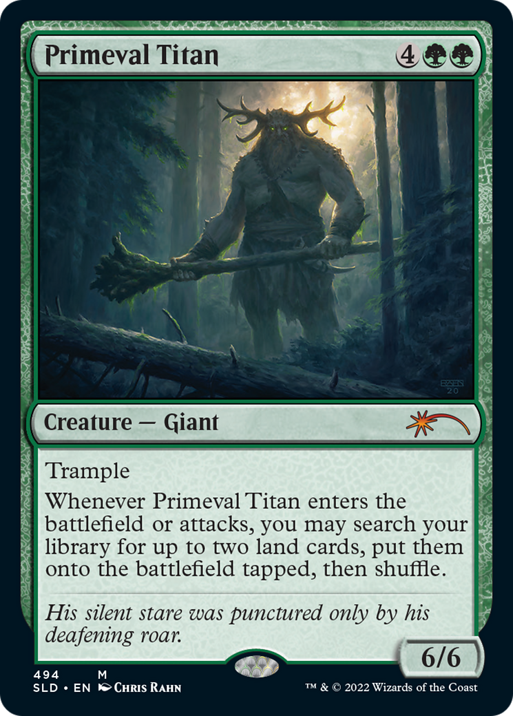 Primeval Titan (494) (SLD-494) [Secret Lair] Drop MTG Single Wizards of the Coast