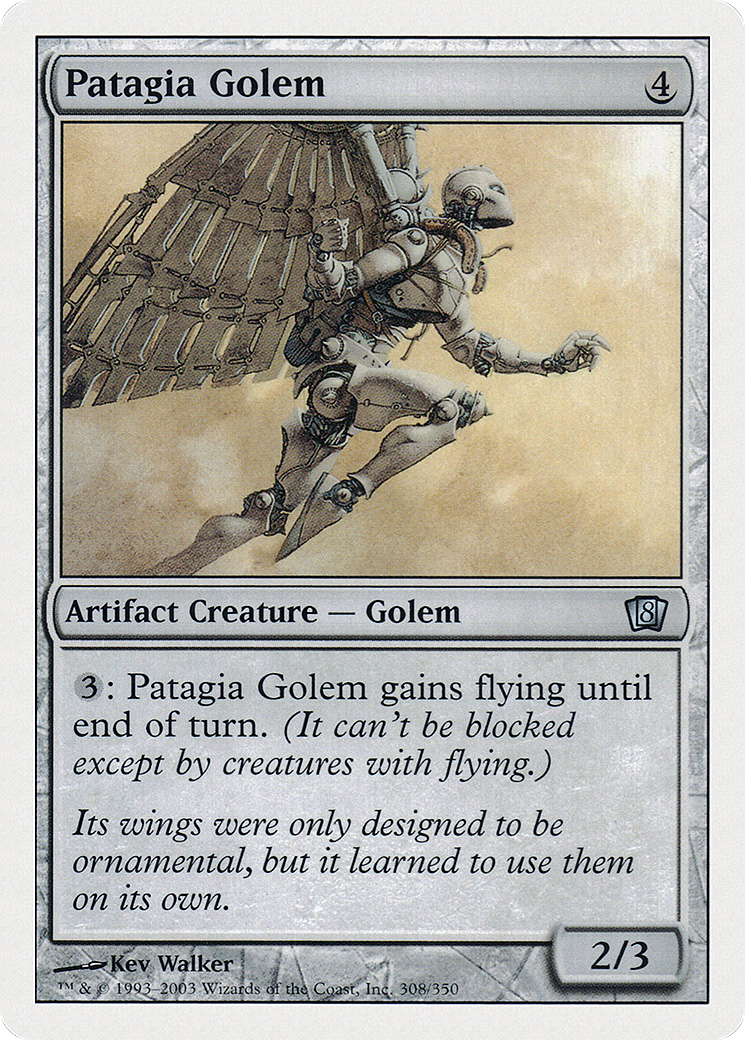 Patagia Golem (8ED-308) [8th Edition] MTG Single Wizards of the Coast