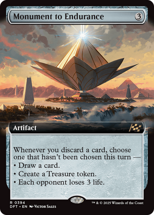 Monument to Endurance (DFT-394) [Aetherdrift] (Extended Art) MTG Single Wizards of the Coast