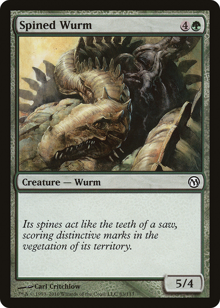 Spined Wurm (DPA-083) [Misc] Duels of the Planeswalkers MTG Single Wizards of the Coast