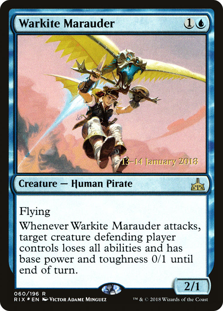 Warkite Marauder (PRE-060) [Rivals of Ixalan Promos] Foil MTG Single Wizards of the Coast