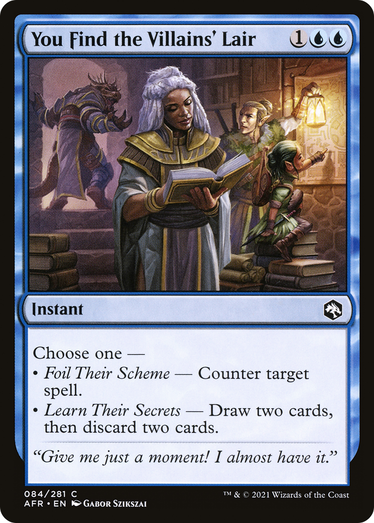 You Find the Villains' Lair (AFR-084) [Adventures in the Forgotten Realms] MTG Single Wizards of the Coast