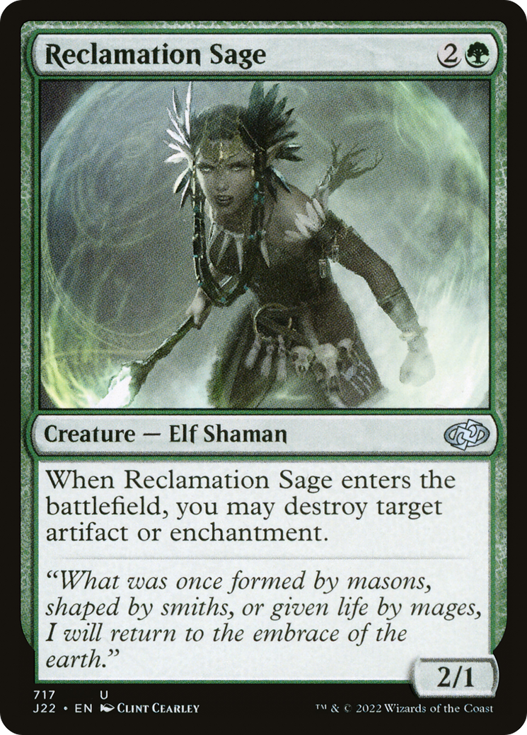 Reclamation Sage (J22-717) [Jumpstart 2022] MTG Single Wizards of the Coast