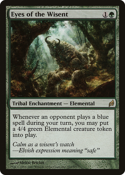 Eyes of the Wisent (LRW-210) [Lorwyn] Foil MTG Single Wizards of the Coast