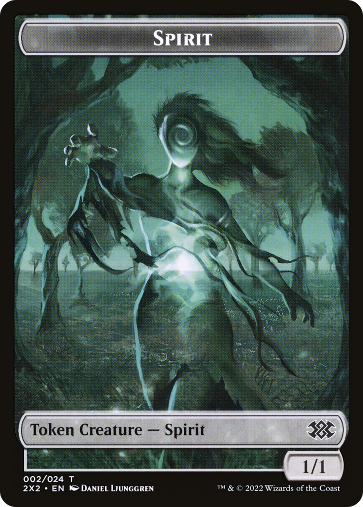 Spirit (T2X2-002) [Tokens] Double Masters 2022 Tokens Foil MTG Single Wizards of the Coast