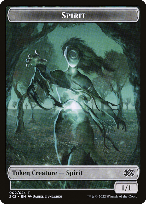 Spirit (T2X2-002) [Tokens] Double Masters 2022 Tokens Foil MTG Single Wizards of the Coast