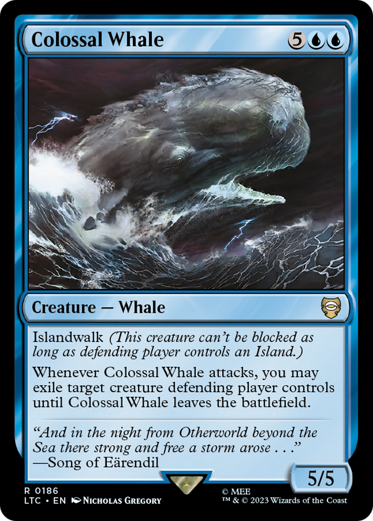 Colossal Whale (LTC-186) [Tales of Middle-earth Commander] MTG Single Wizards of the Coast