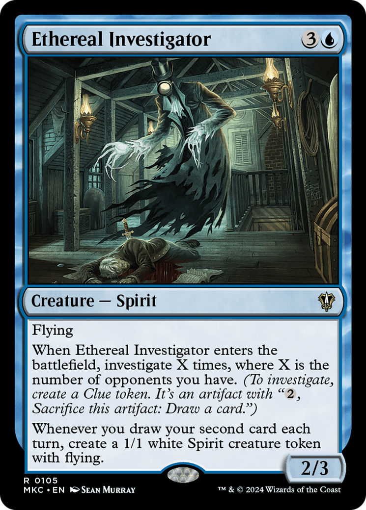 Ethereal Investigator (MKC-105) [Murders at Karlov Manor Commander] MTG Single Wizards of the Coast