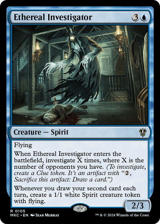 Ethereal Investigator (MKC-105) [Murders at Karlov Manor Commander] MTG Single Wizards of the Coast