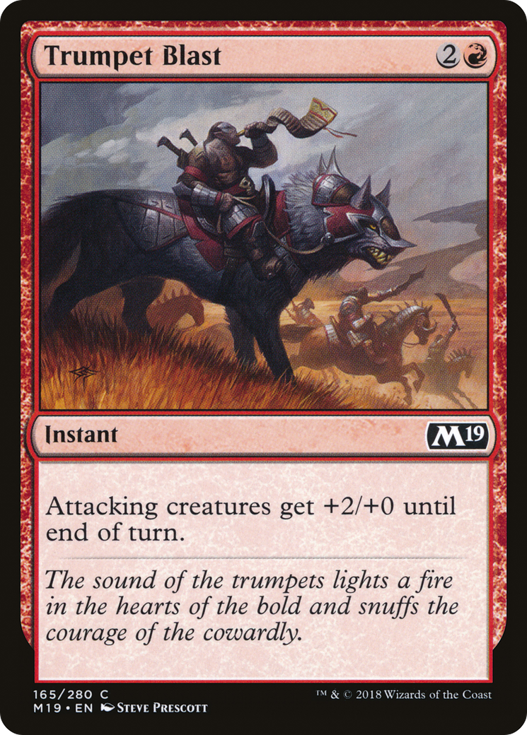 Trumpet Blast (M19-165) [Core Set 2019] Foil MTG Single Wizards of the Coast