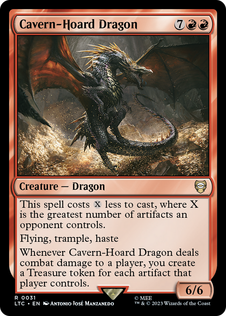 Cavern-Hoard Dragon (LTC-031) [Tales of Middle-earth Commander] MTG Single Wizards of the Coast