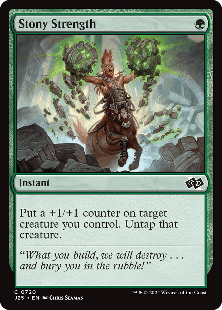 Stony Strength (J25-720) [Foundations Jumpstart] MTG Single Wizards of the Coast