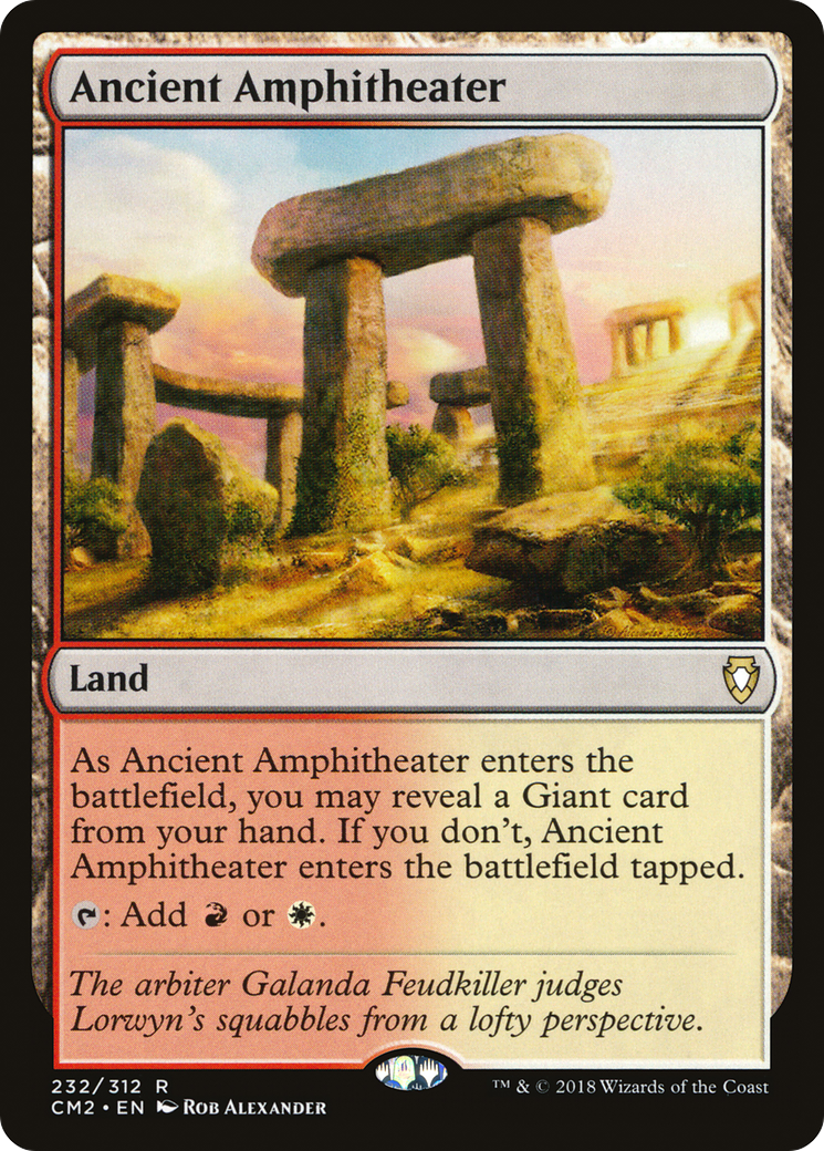 Ancient Amphitheater (CM2-232) [Commander Anthology Volume II] MTG Single Wizards of the Coast