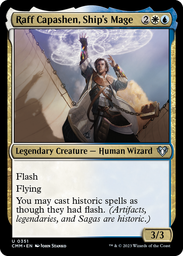 Raff Capashen, Ship's Mage (CMM-351) [Commander Masters] Foil MTG Single Wizards of the Coast