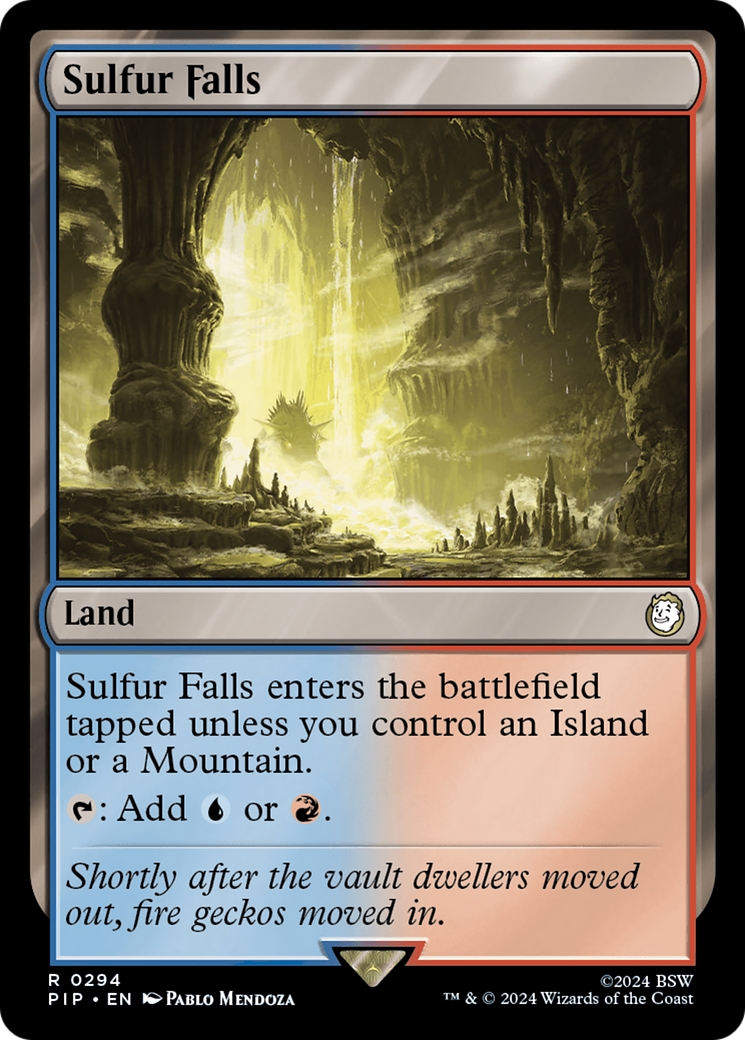 Sulfur Falls (PIP-294) [Fallout] Foil MTG Single Wizards of the Coast