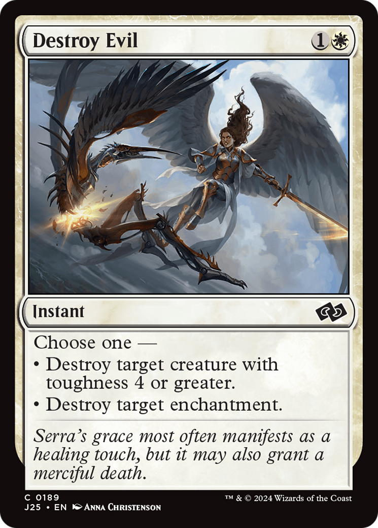 Destroy Evil (J25-189) [Foundations Jumpstart] MTG Single Wizards of the Coast