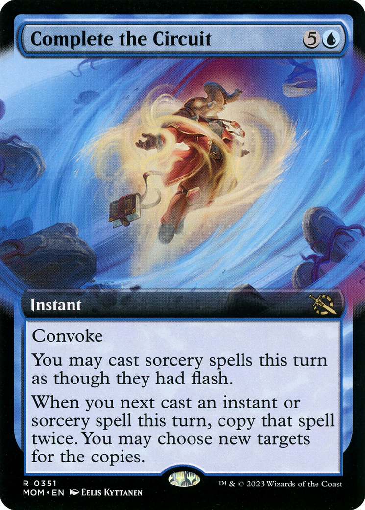 Complete the Circuit (MOM-351) [March of the Machine] (Extended Art) Foil MTG Single Wizards of the Coast