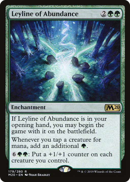 Leyline of Abundance (M20-179) [Core Set 2020] MTG Single Wizards of the Coast