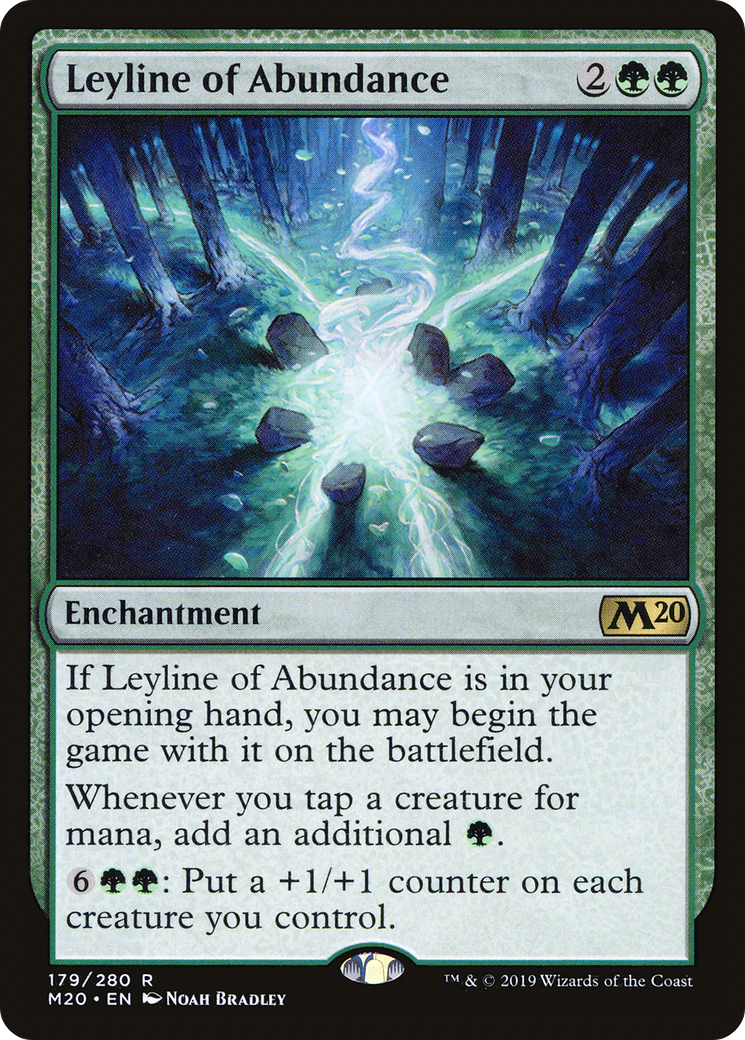 Leyline of Abundance (M20-179) [Core Set 2020] Foil MTG Single Wizards of the Coast
