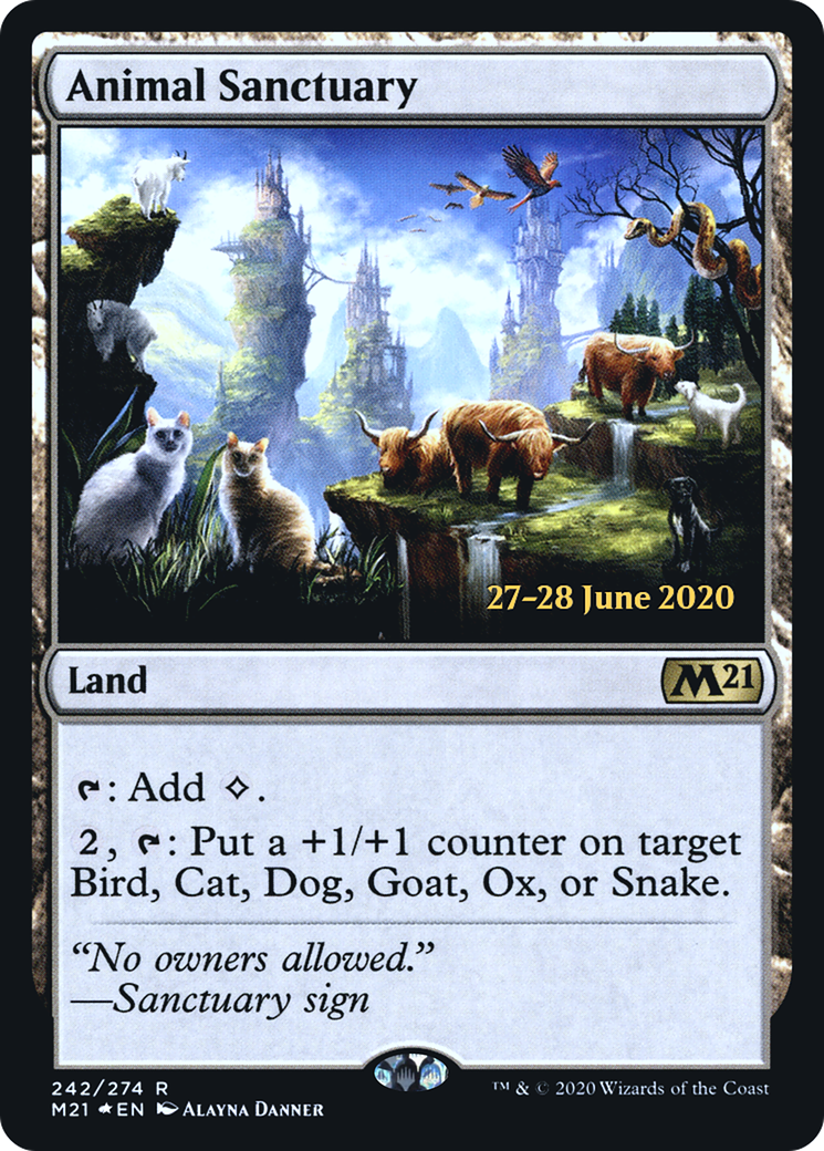 Animal Sanctuary (PRE-242) [Core Set 2021 Promos] Foil MTG Single Wizards of the Coast