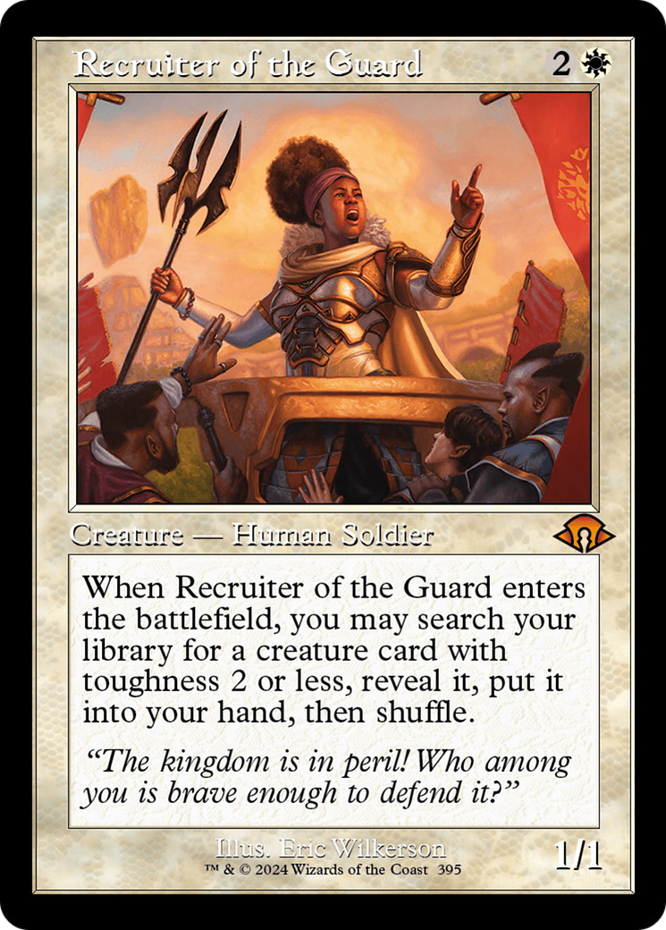 Recruiter of the Guard (MH3-395) [Modern Horizons 3] Foil MTG Single Modern Horizons 3