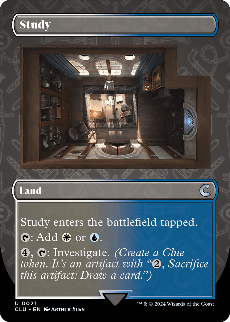 Study (CLU-021) [Ravnica: Clue Edition] (Borderless) MTG Single Wizards of the Coast