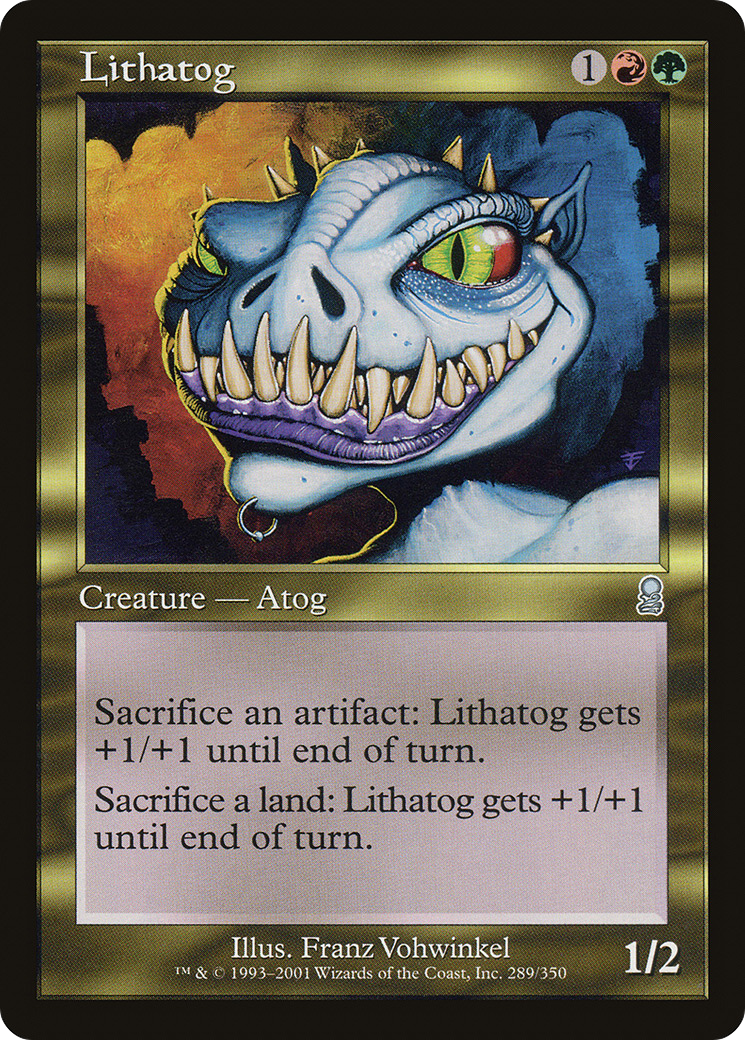 Lithatog (ODY-289) [Odyssey] Foil MTG Single Wizards of the Coast