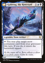 Jorn, God of Winter // Kaldring, the Rimestaff (KHM-179) [Kaldheim] Foil MTG Single Wizards of the Coast