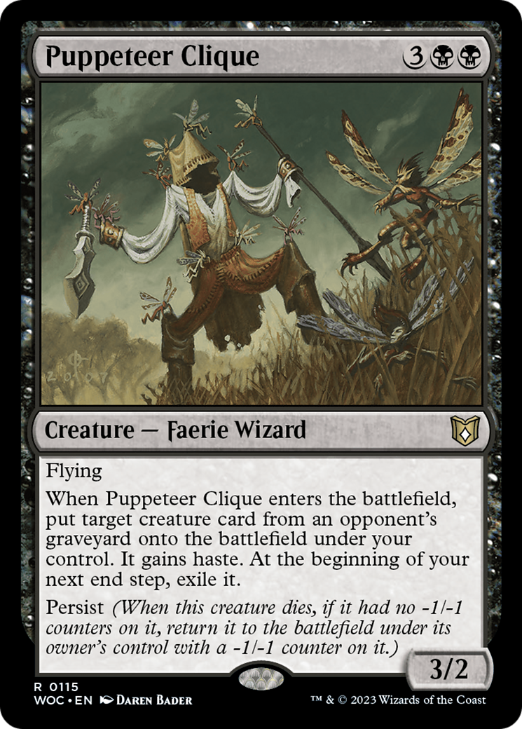 Puppeteer Clique (WOC-115) [Wilds of Eldraine Commander] MTG Single Wizards of the Coast
