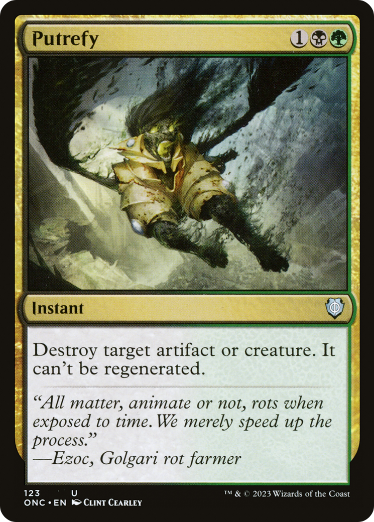 Putrefy (ONC-123) [Phyrexia: All Will Be One Commander] MTG Single Wizards of the Coast