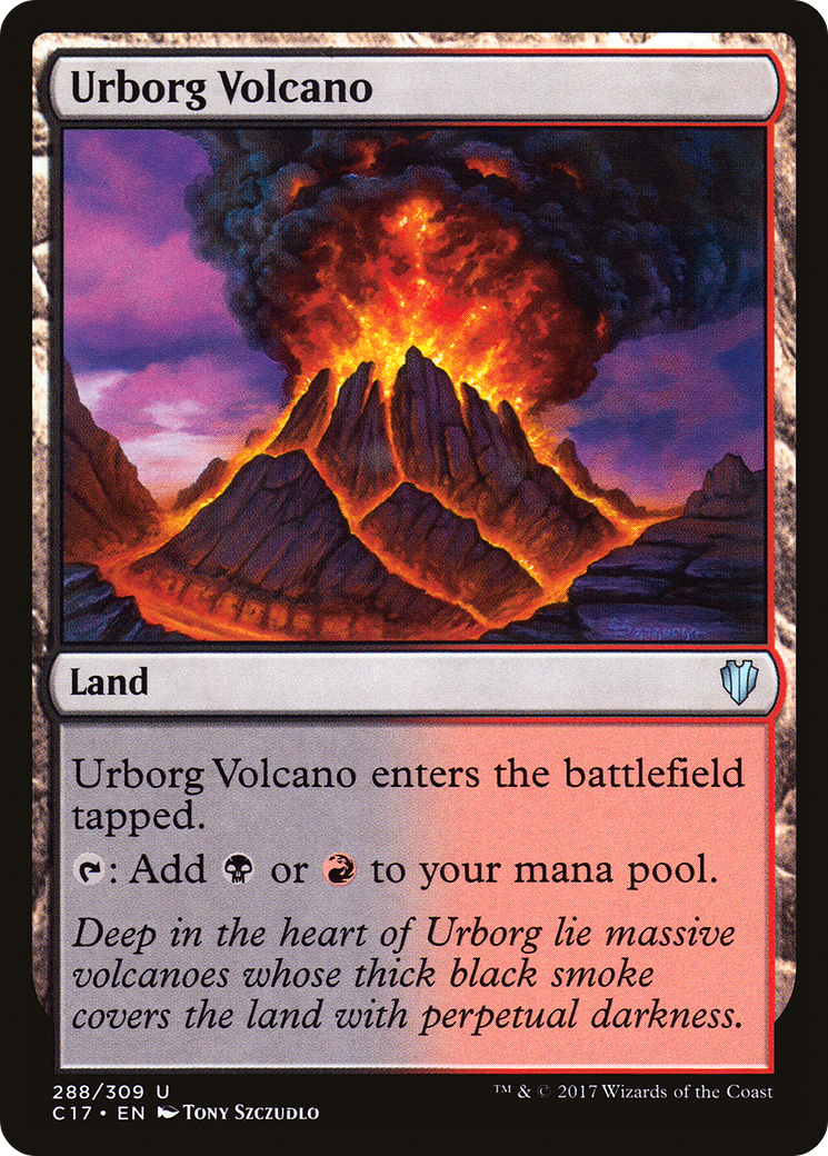 Urborg Volcano (C17-288) [Commander 2017] MTG Single Wizards of the Coast