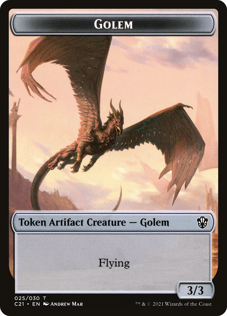 Golem (TC21-025) [Tokens] Commander 2021 Tokens MTG Single Wizards of the Coast