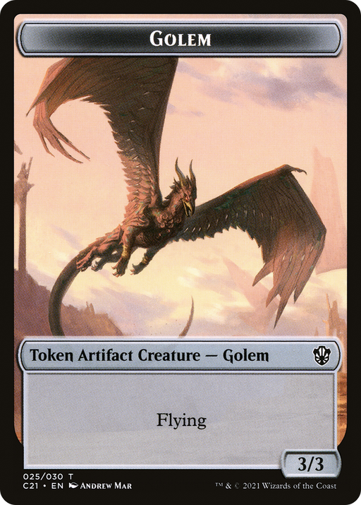 Golem (TC21-025) [Tokens] Commander 2021 Tokens MTG Single Wizards of the Coast