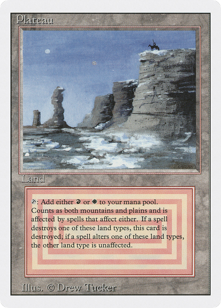 Plateau (3ED-284) [Revised Edition] MTG Single Wizards of the Coast
